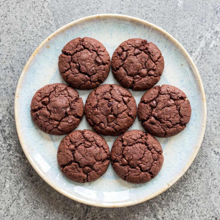 Keto Cottage Cheese Double Chocolate Cookies