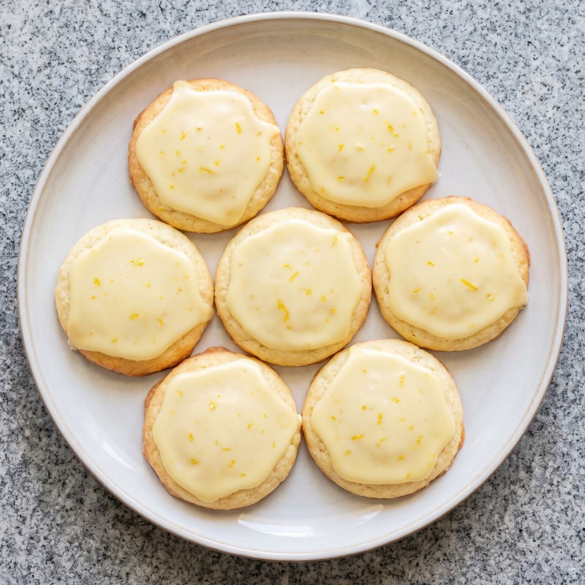 Keto Cottage Cheese Glazed Lemon Cookies