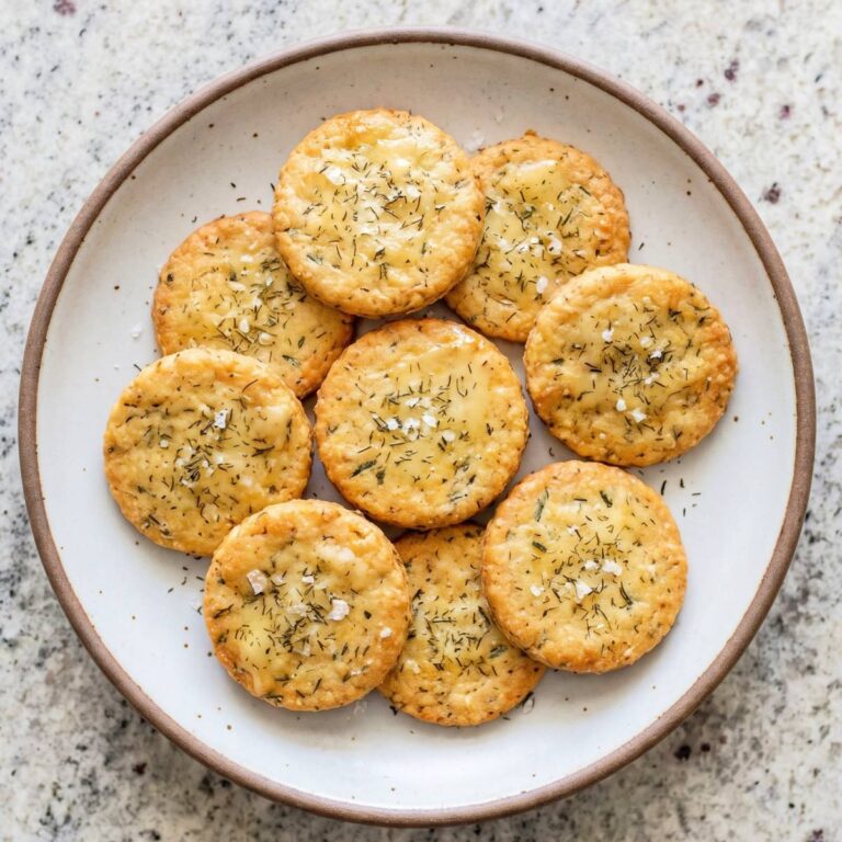 Keto Cottage Cheese Ranch Crackers