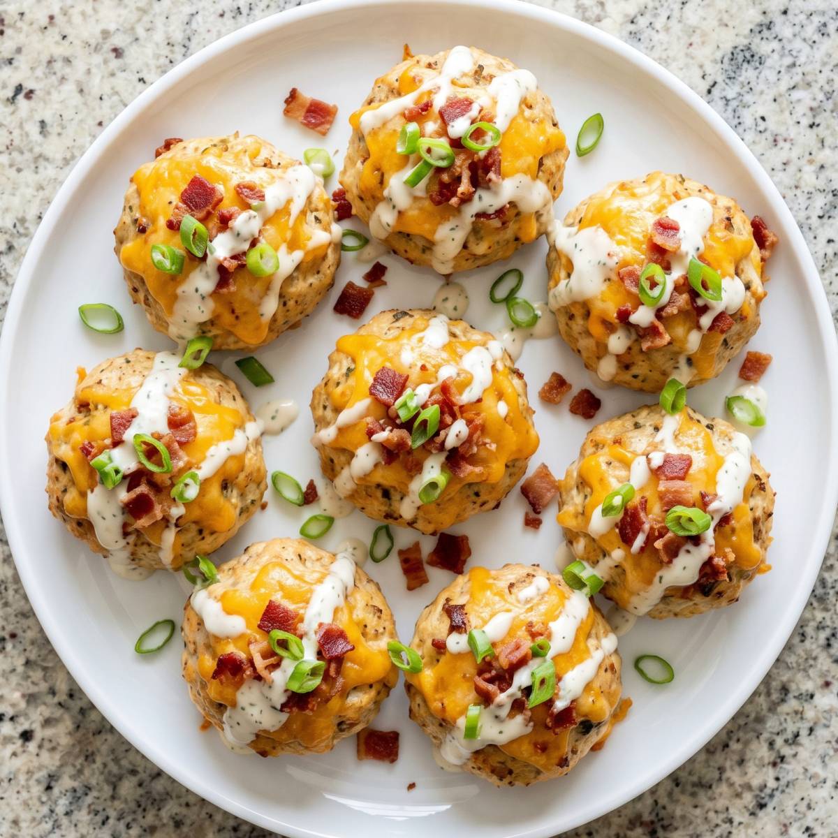 Keto Crack Chicken Meatballs