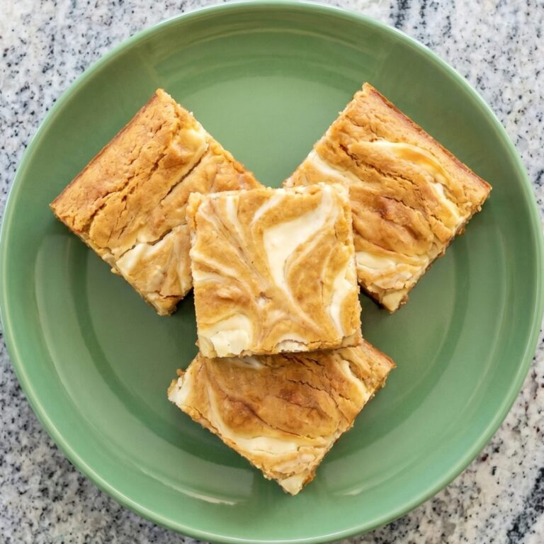 Keto Cream Cheese Swirl Blondies