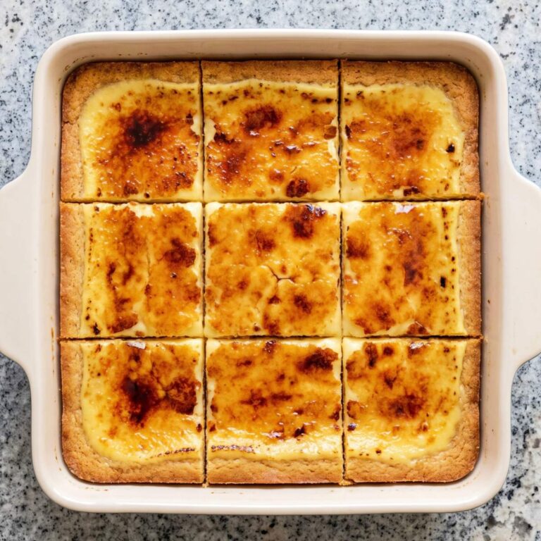 Keto Creme Brulee Blondies