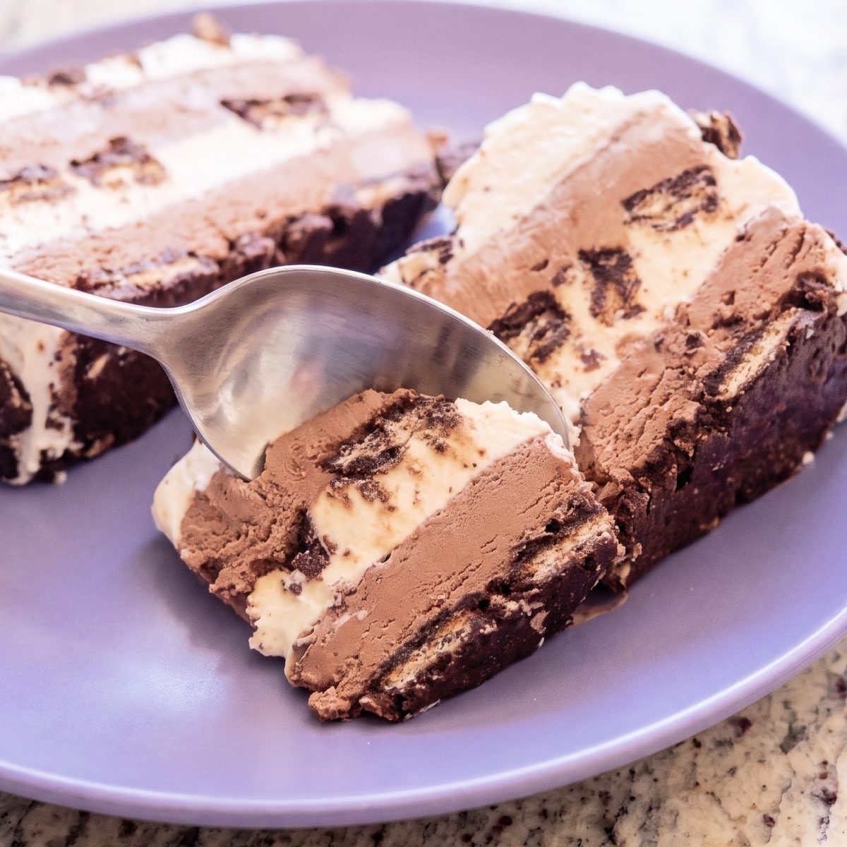 Keto Crunchy Chocolate Ice Cream Cake