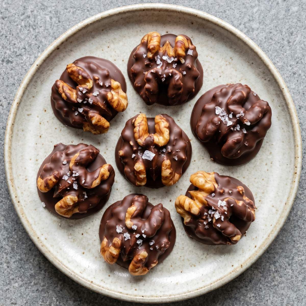 Keto Dark Chocolate Walnut Clusters