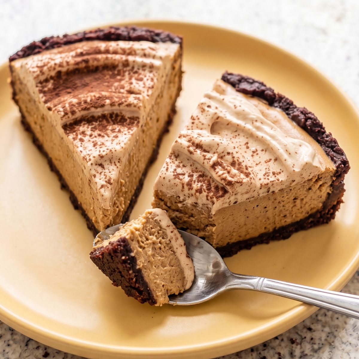 Keto Espresso Cream Cheesecake