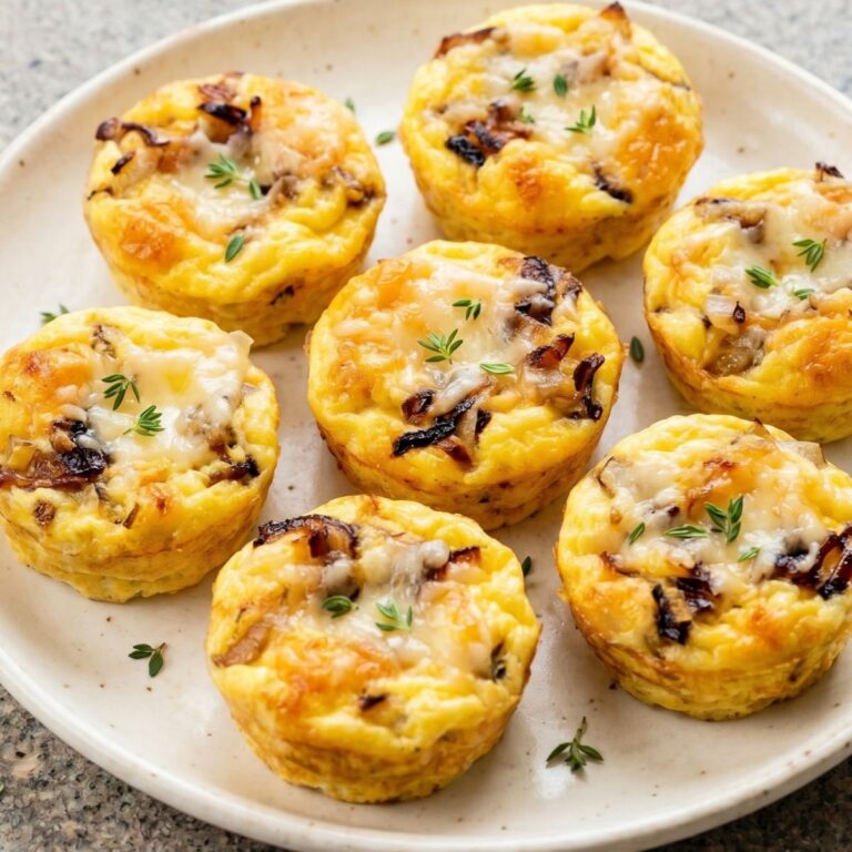 Keto French Onion Egg Bites