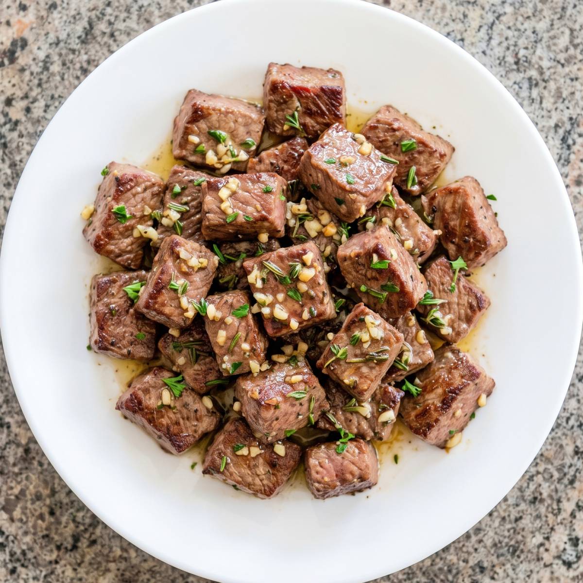 Keto Garlic Butter Steak Bites