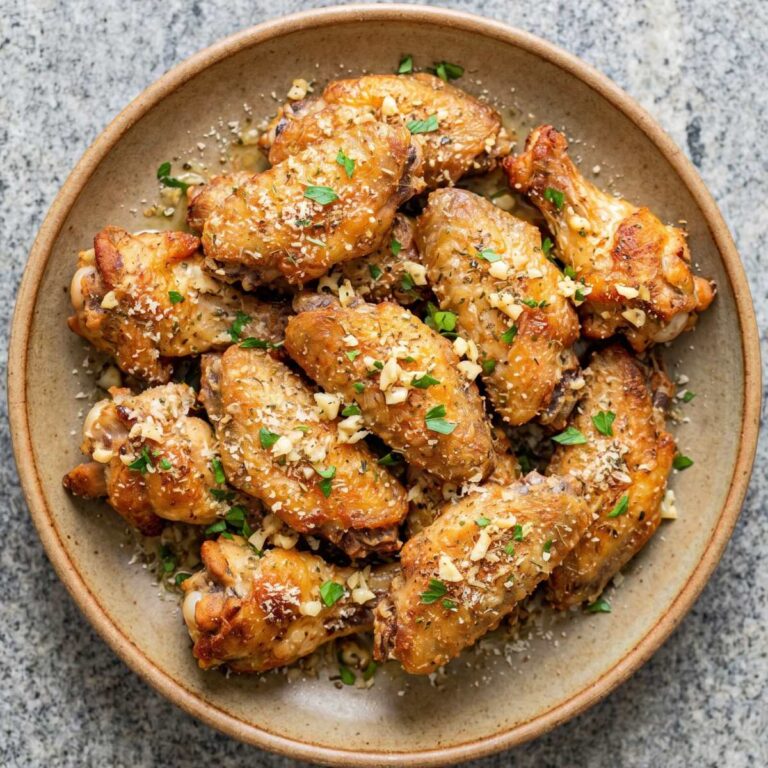Keto Garlic Parmesan Wings