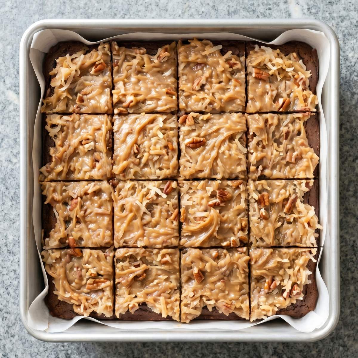 Keto German Chocolate Brownies