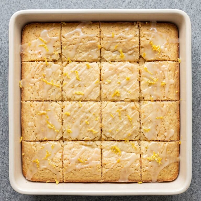 Keto Glazed Lemon Blondies