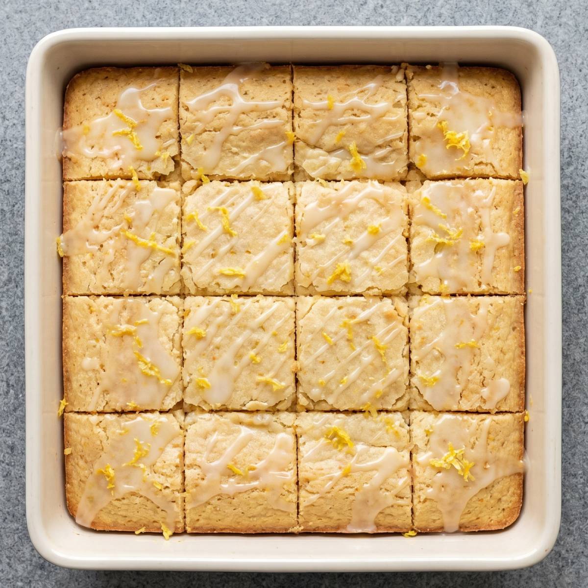 Keto Glazed Lemon Blondies