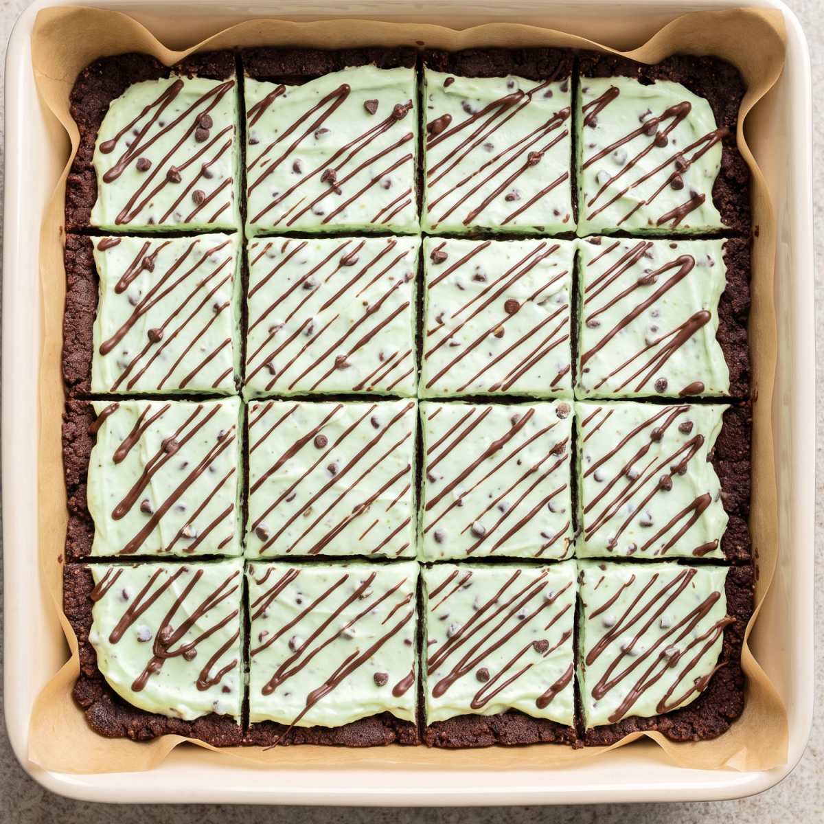 Keto Grasshopper Pie Bars