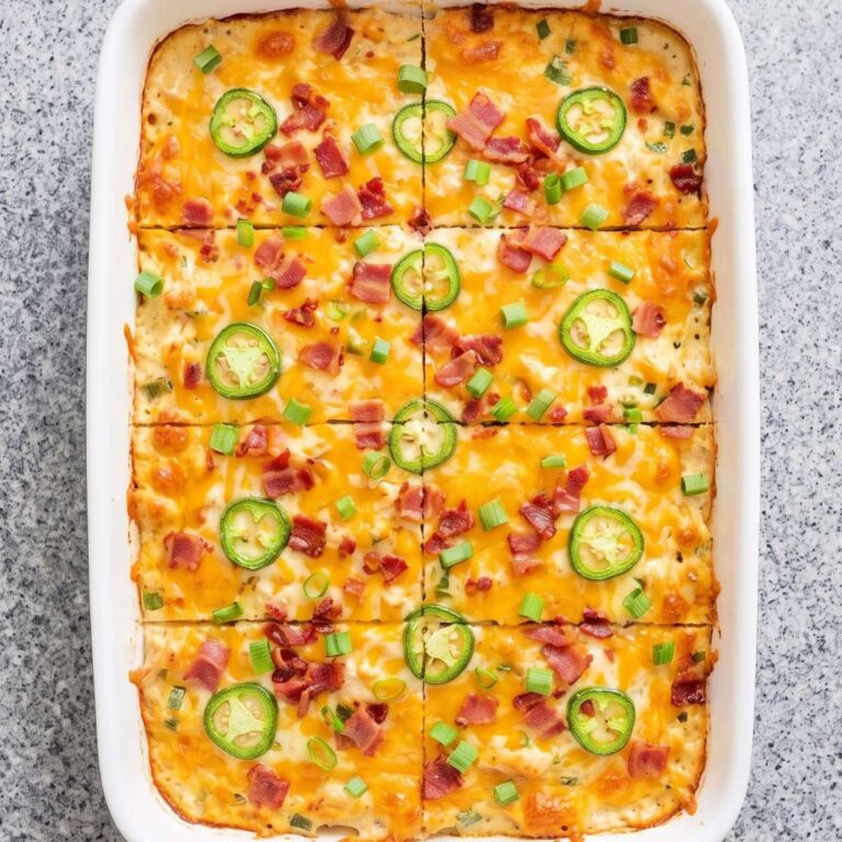 Keto Jalapeno Popper Chicken Casserole
