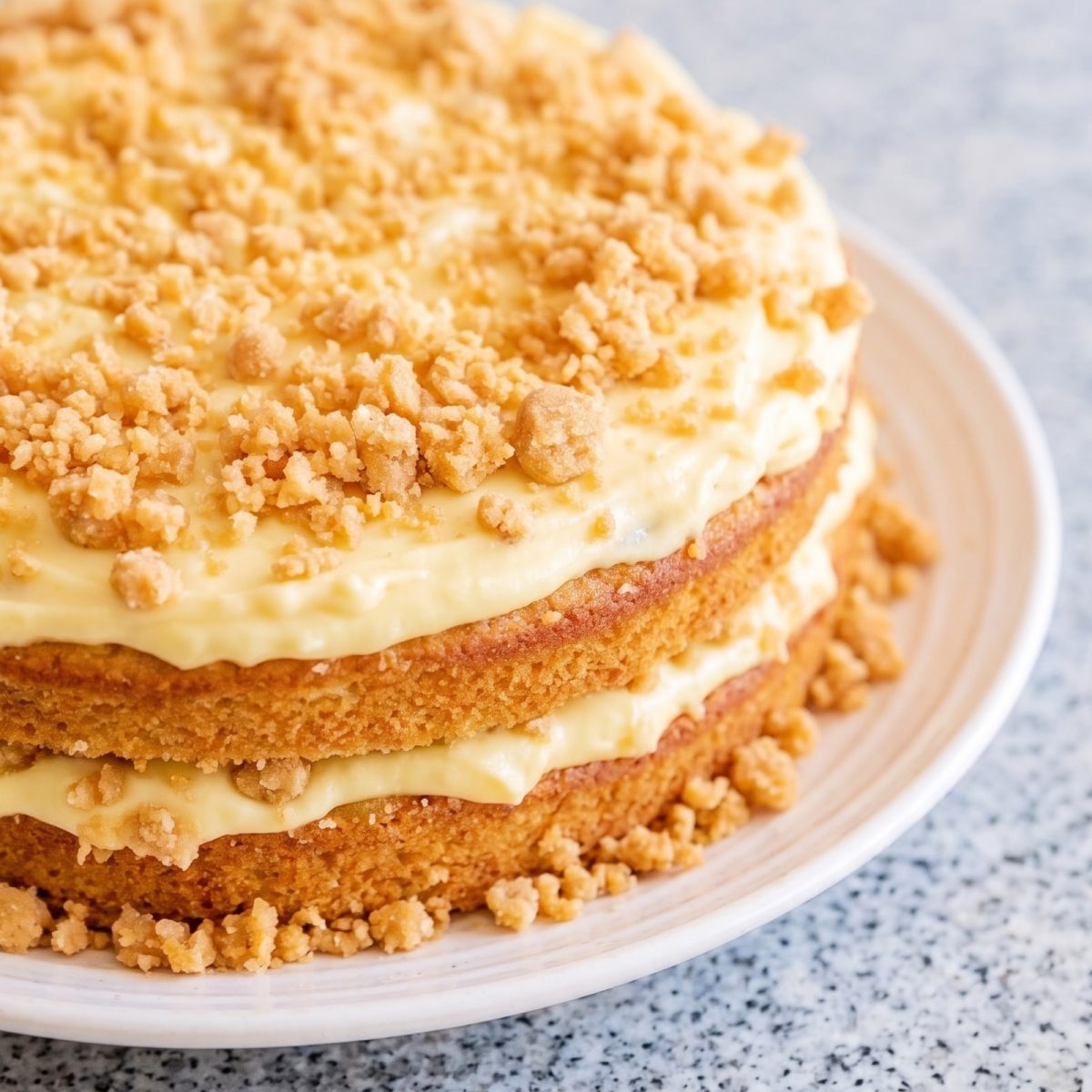 Keto Lemon Cream Cake