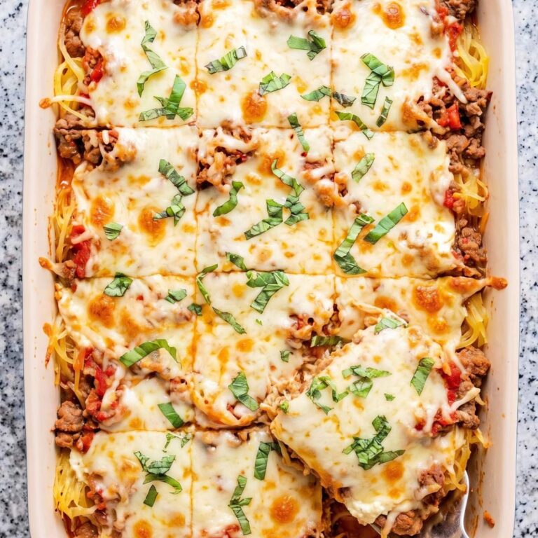 Keto Million Dollar Spaghetti Squash Casserole
