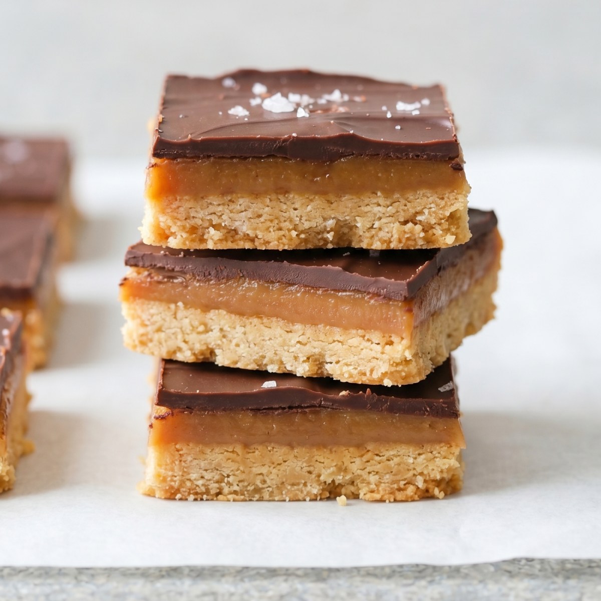 Keto Millionaire Shortbread Bars
