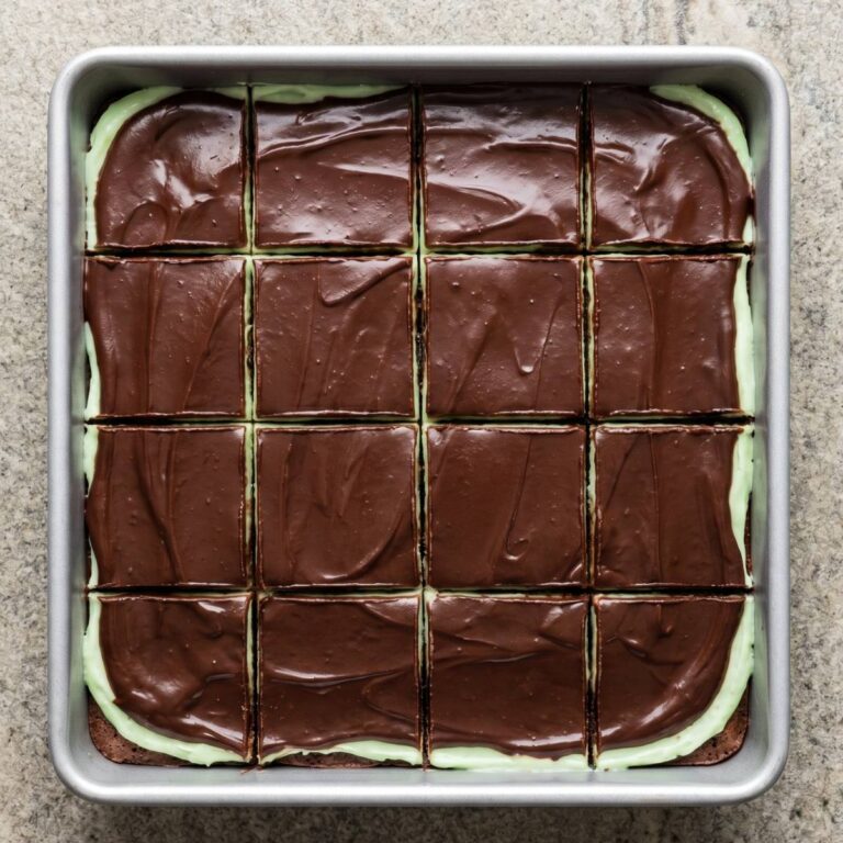 Keto Mint Chocolate Truffle Brownies