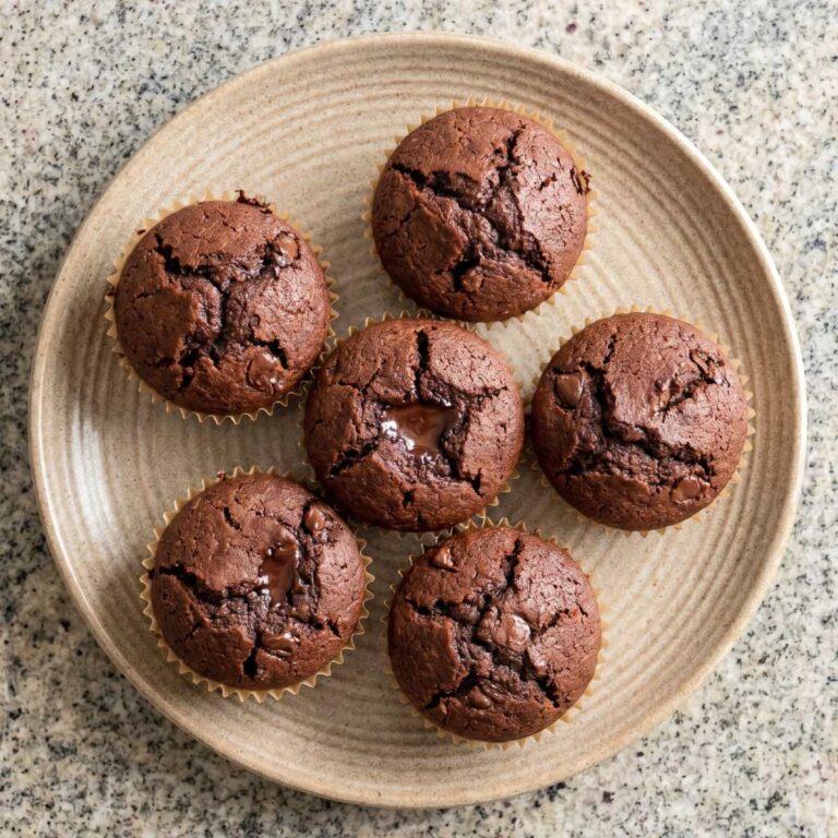 Keto Molten Chocolate Lava Muffins