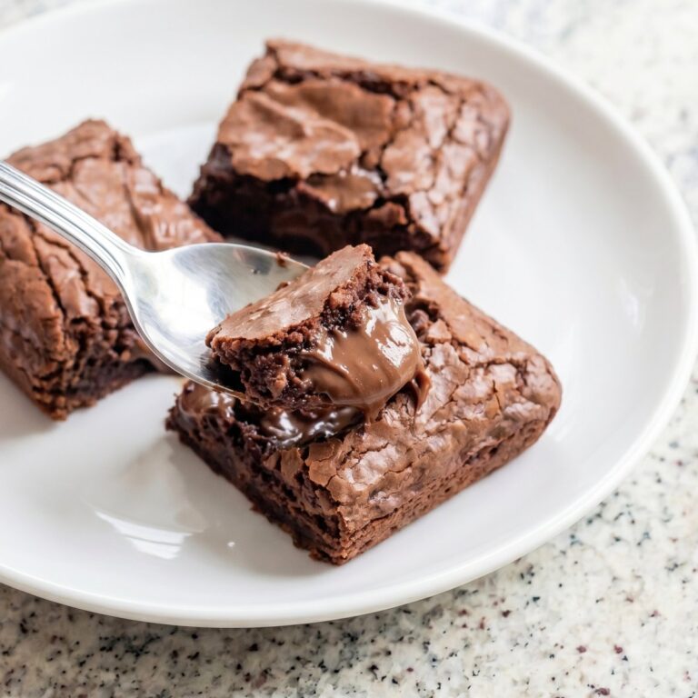 Keto Molten Nutella Stuffed Brownies