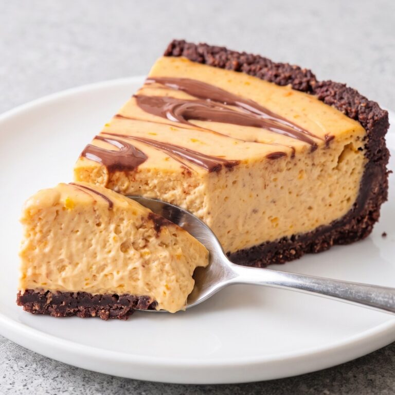 Keto No Bake Chocolate Orange Silk Cheesecake
