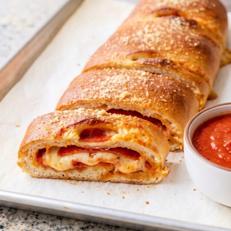Keto Pepperoni Pizza Bread