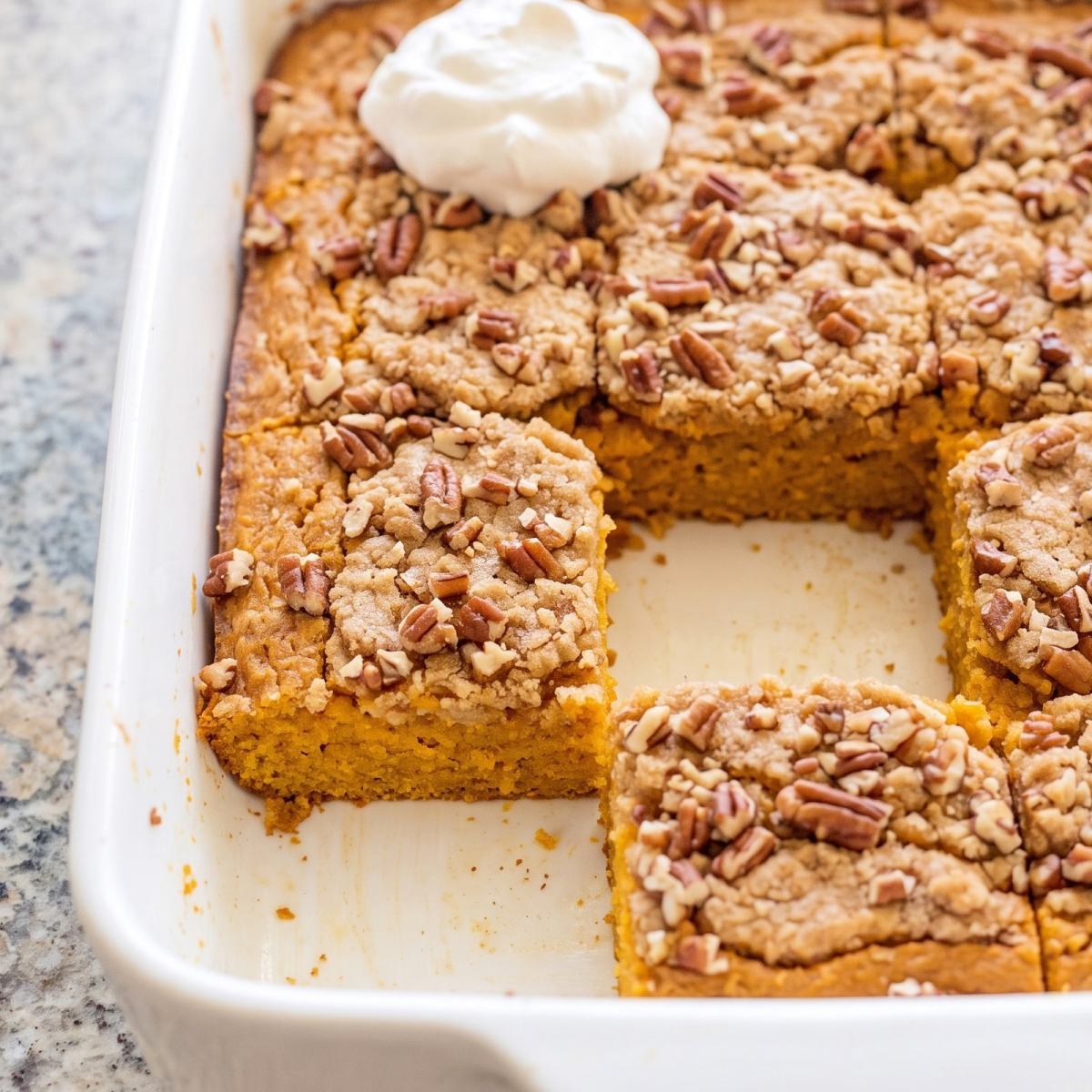 Keto Pumpkin Crunch Cake