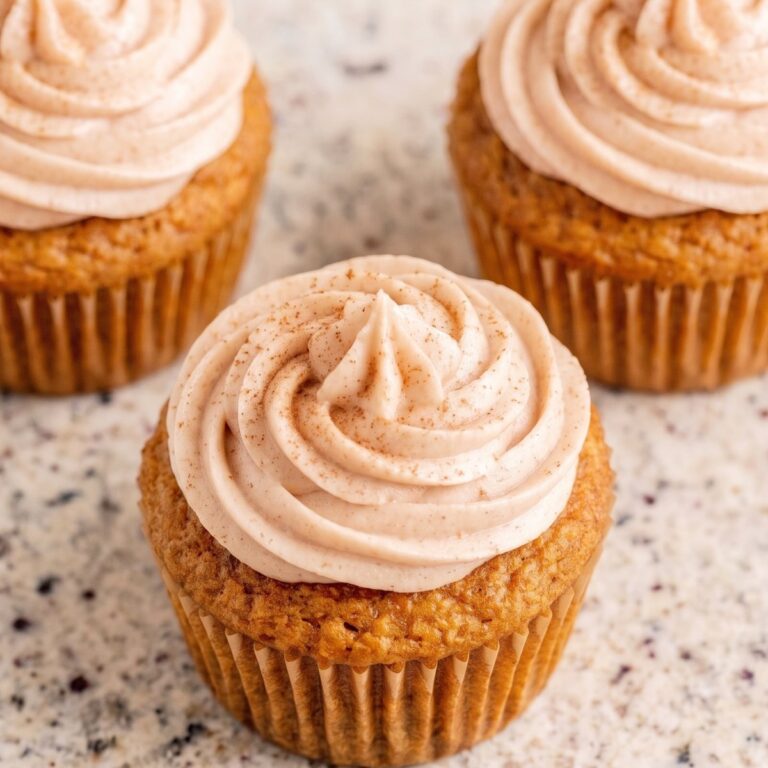 Keto Pumpkin Cupcakes with Cinnamon Frosting