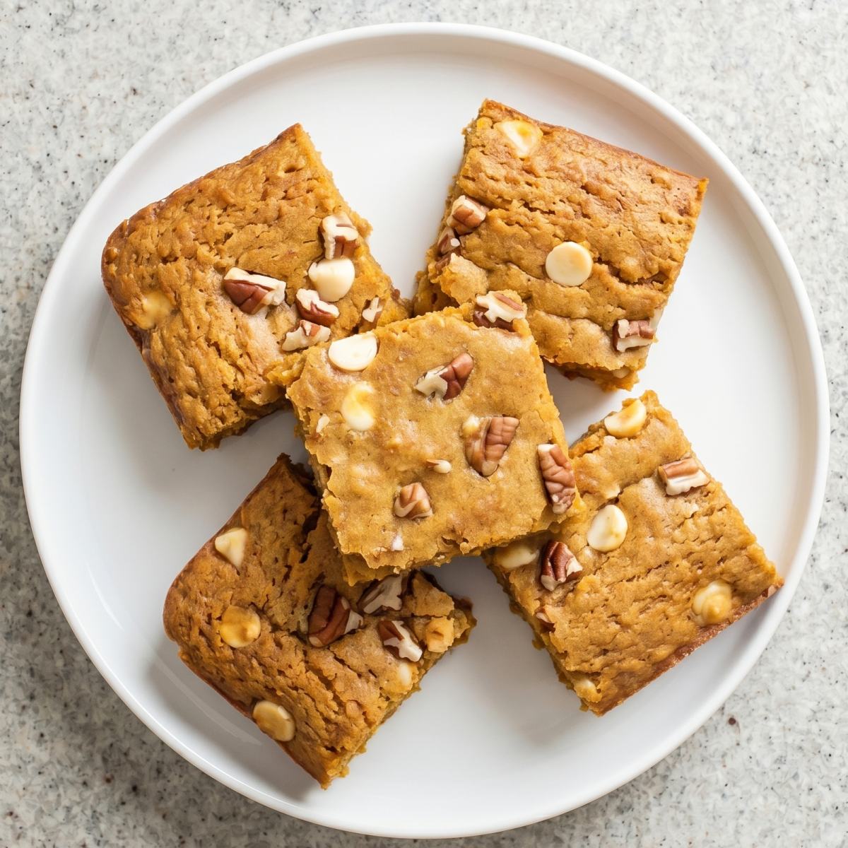 Keto Pumpkin Spice Blondies