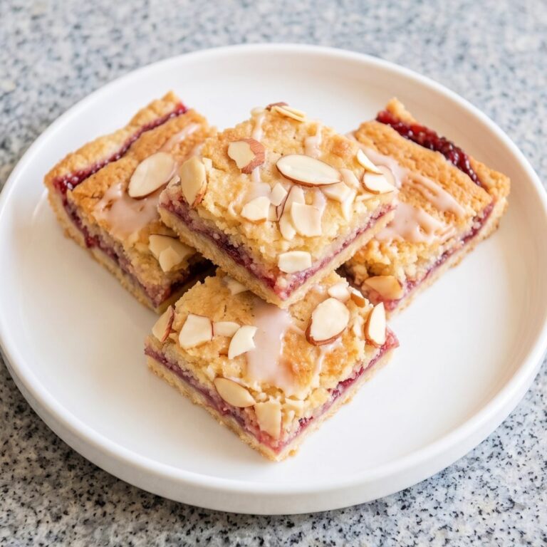 Keto Raspberry Bakewell Bars