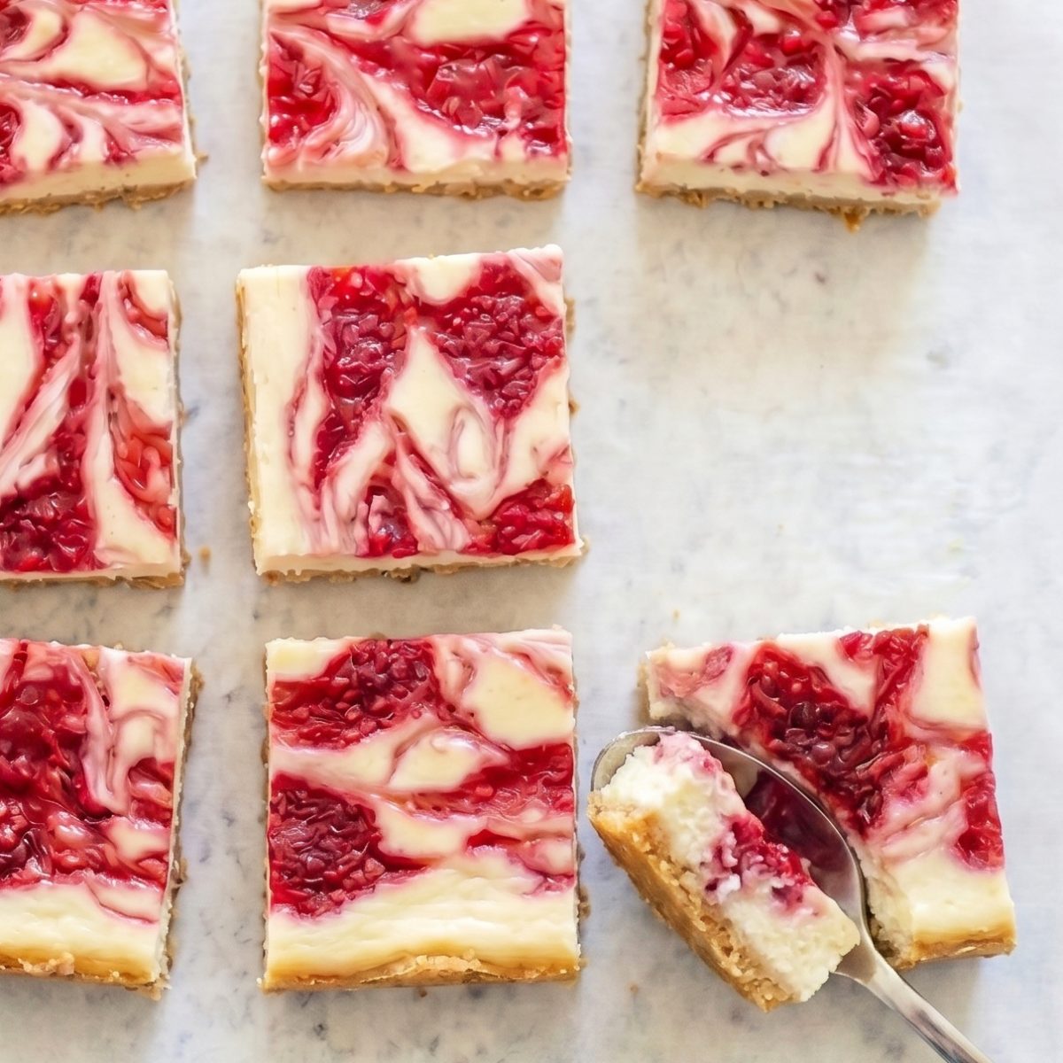 Keto Raspberry Cheesecake Bars