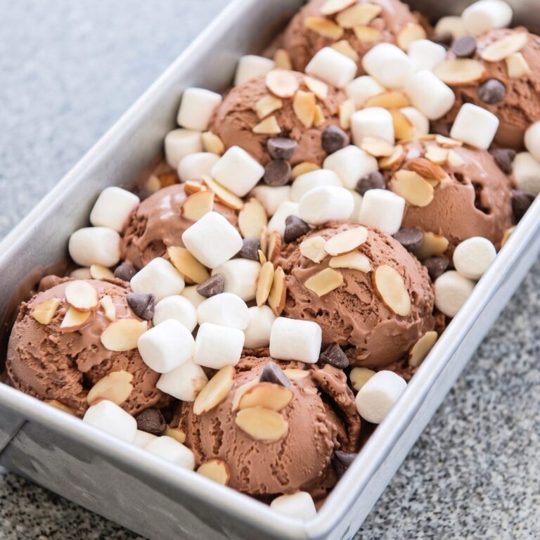 Keto Rocky Road Ice Cream