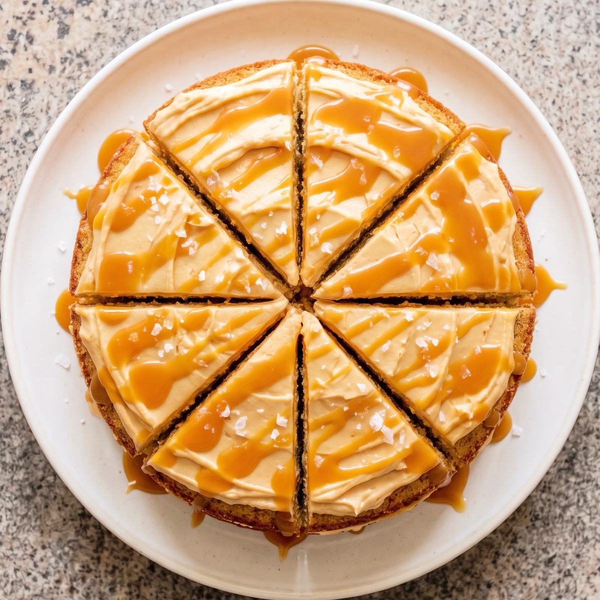 Keto Salted Caramel Cream Cake