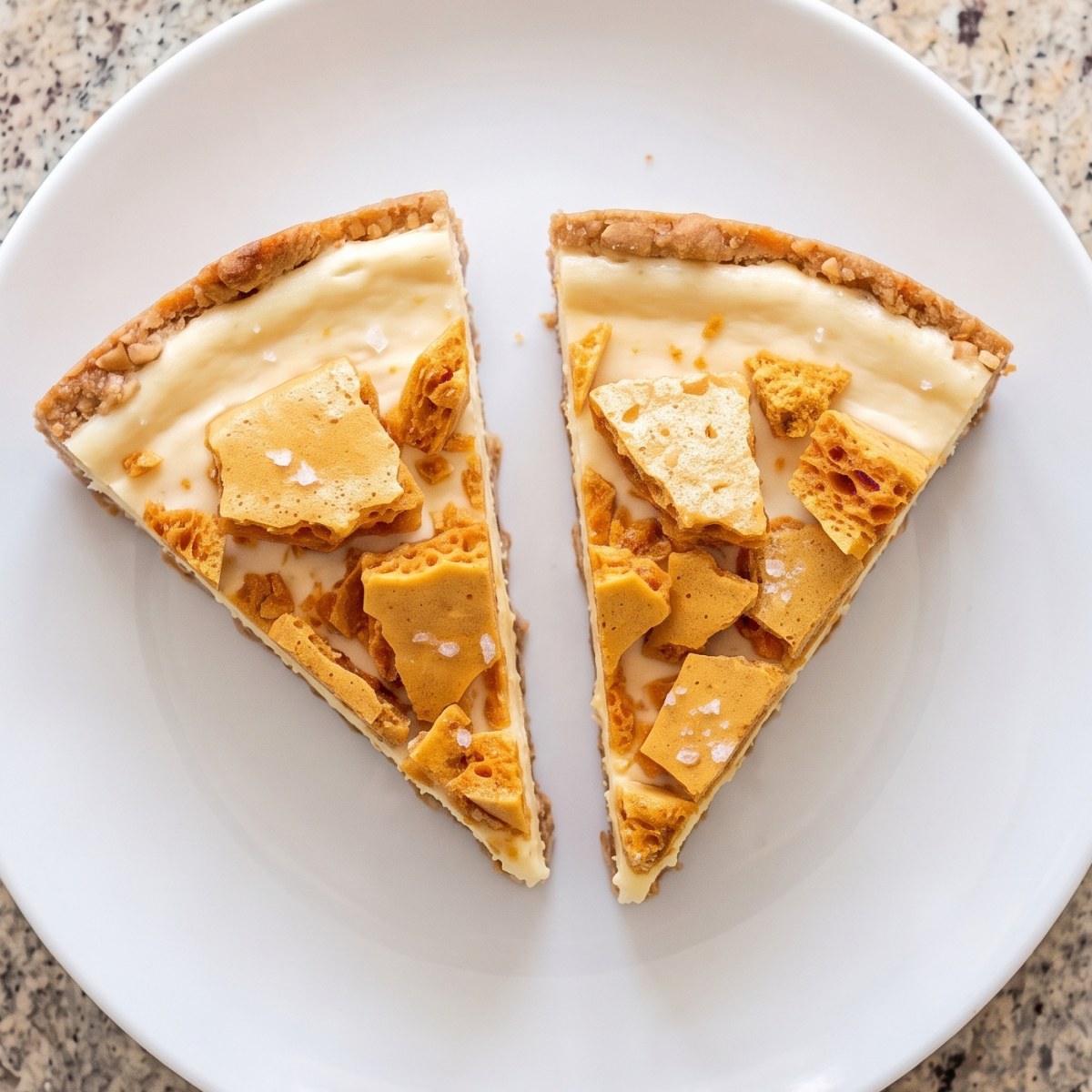 Keto Salted Honeycomb Cheesecake