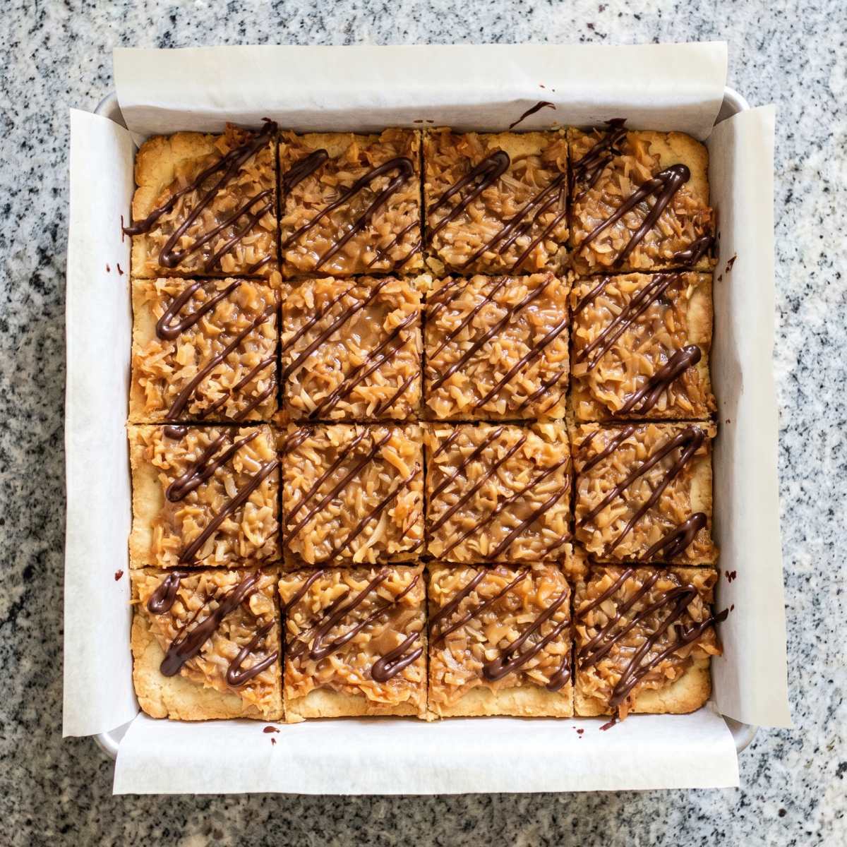 Keto Samoa Cookie Bars