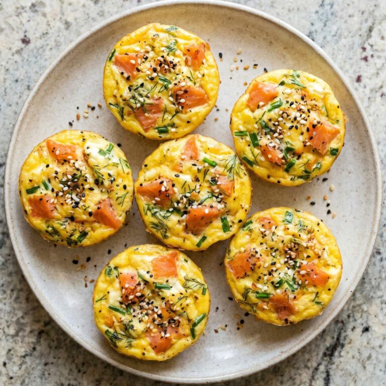 Keto Smoked Salmon & Cream Cheese Egg Bites