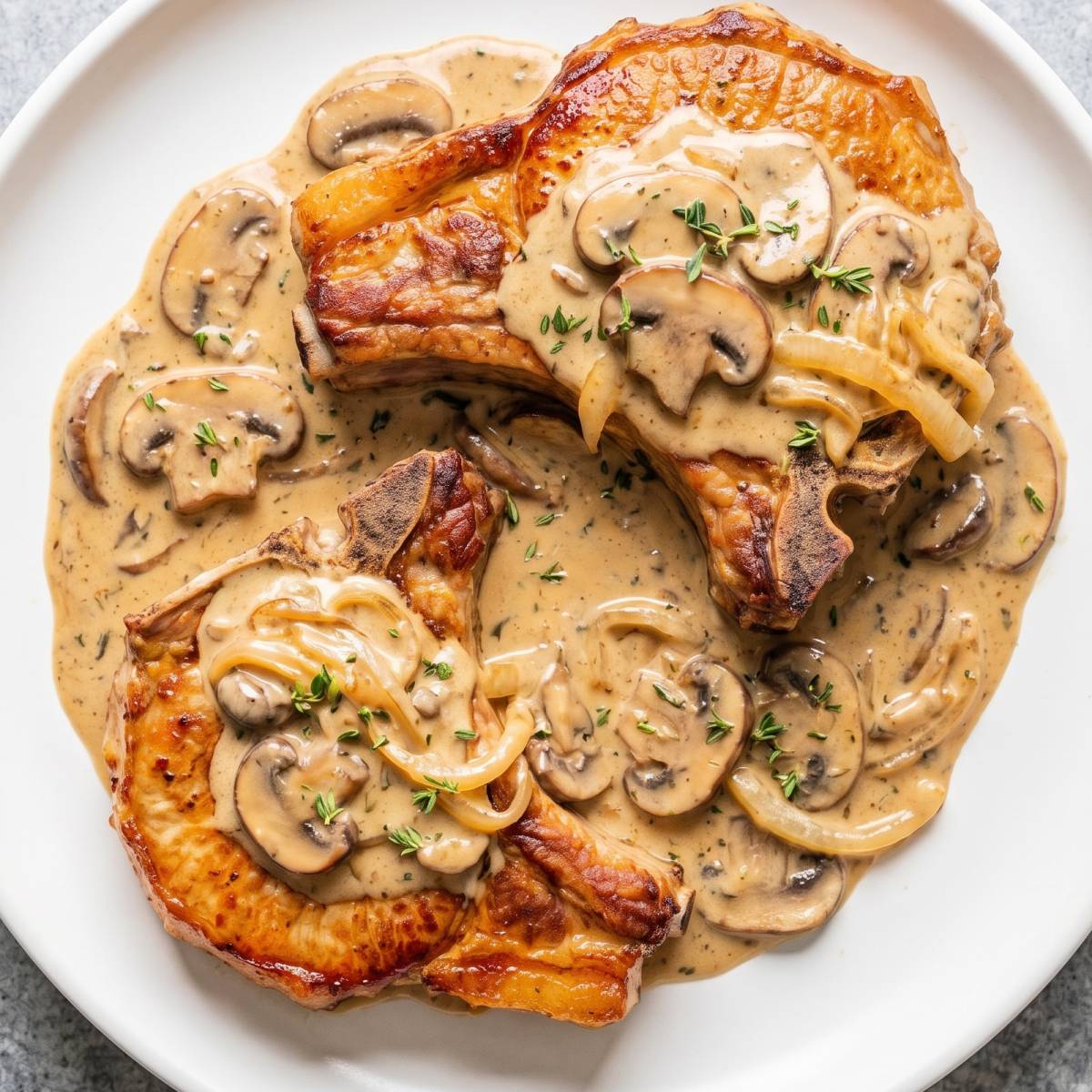 Keto Smothered Pork Chops