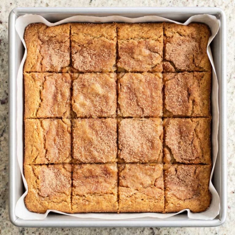 Keto Snickerdoodle Blondies