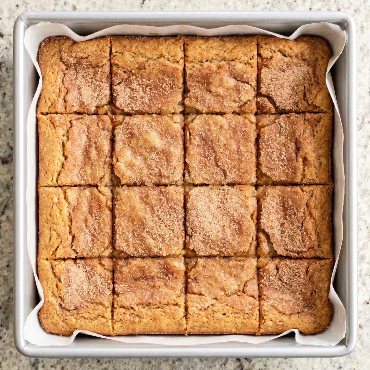 Keto Snickerdoodle Blondies