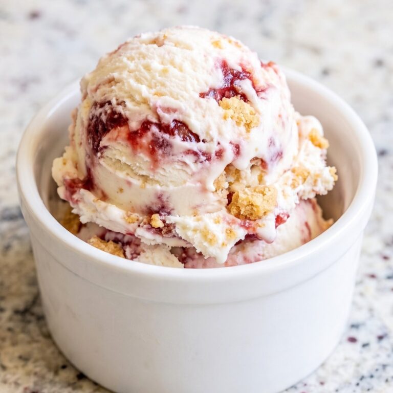 Keto Strawberry Cheesecake Ice Cream
