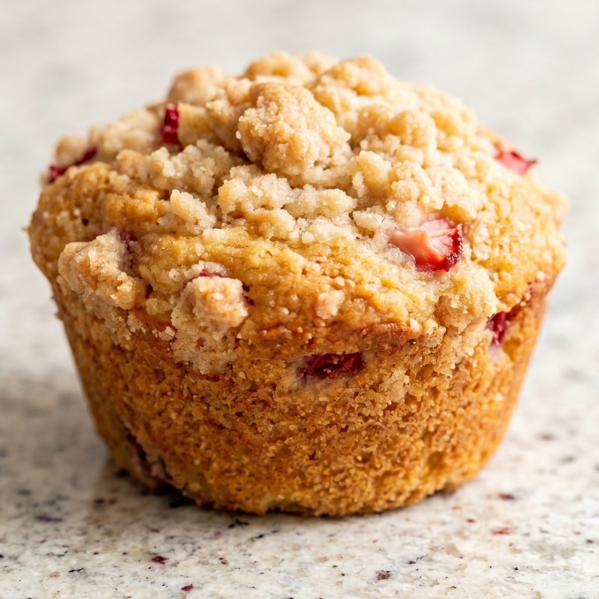 Keto Strawberry Cheesecake Stuffed Muffins