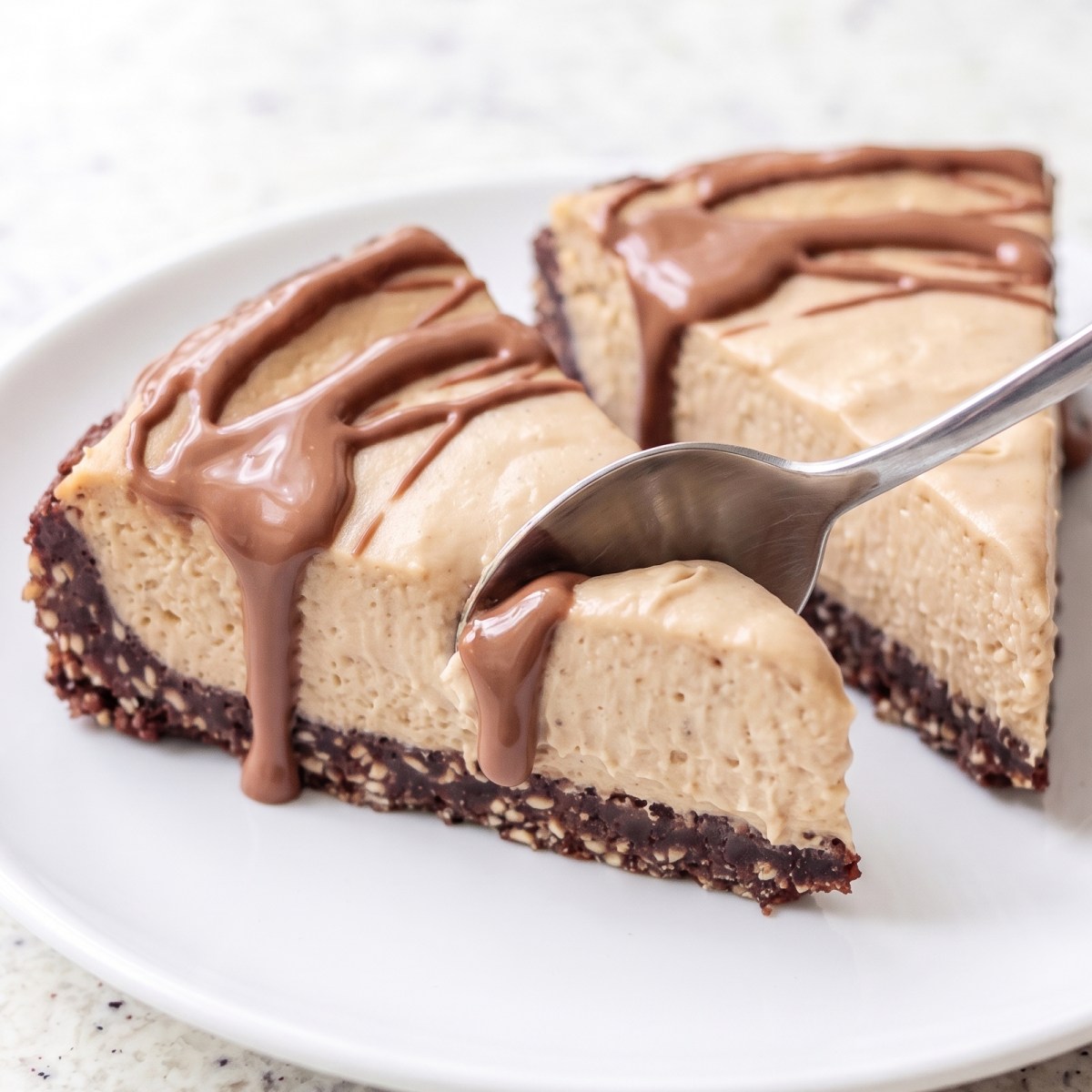 Keto Tahini Chocolate Cheesecake