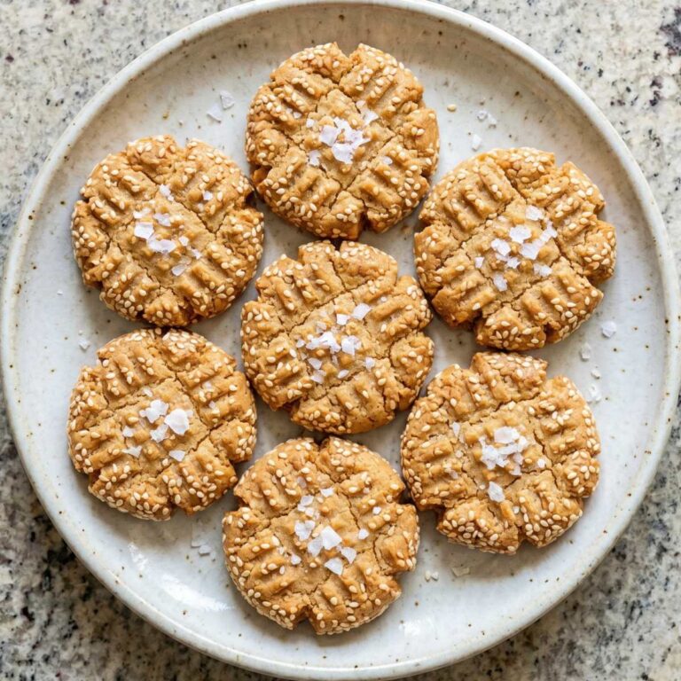 Keto Tahini & Sea Salt Cookies