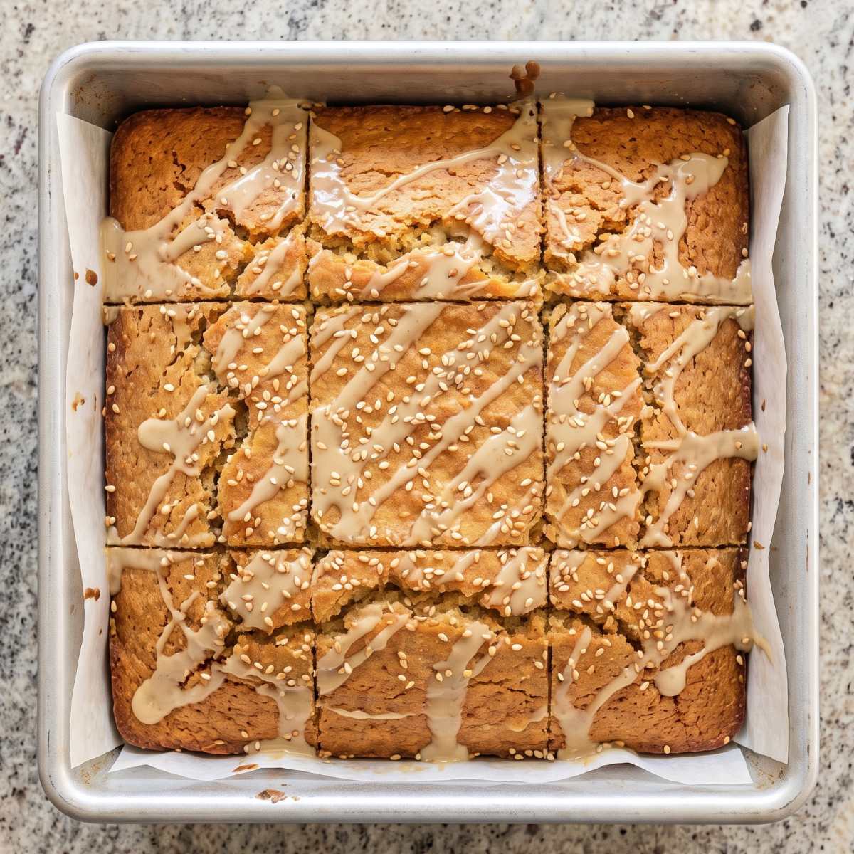 Keto Tahini Yogurt Cake