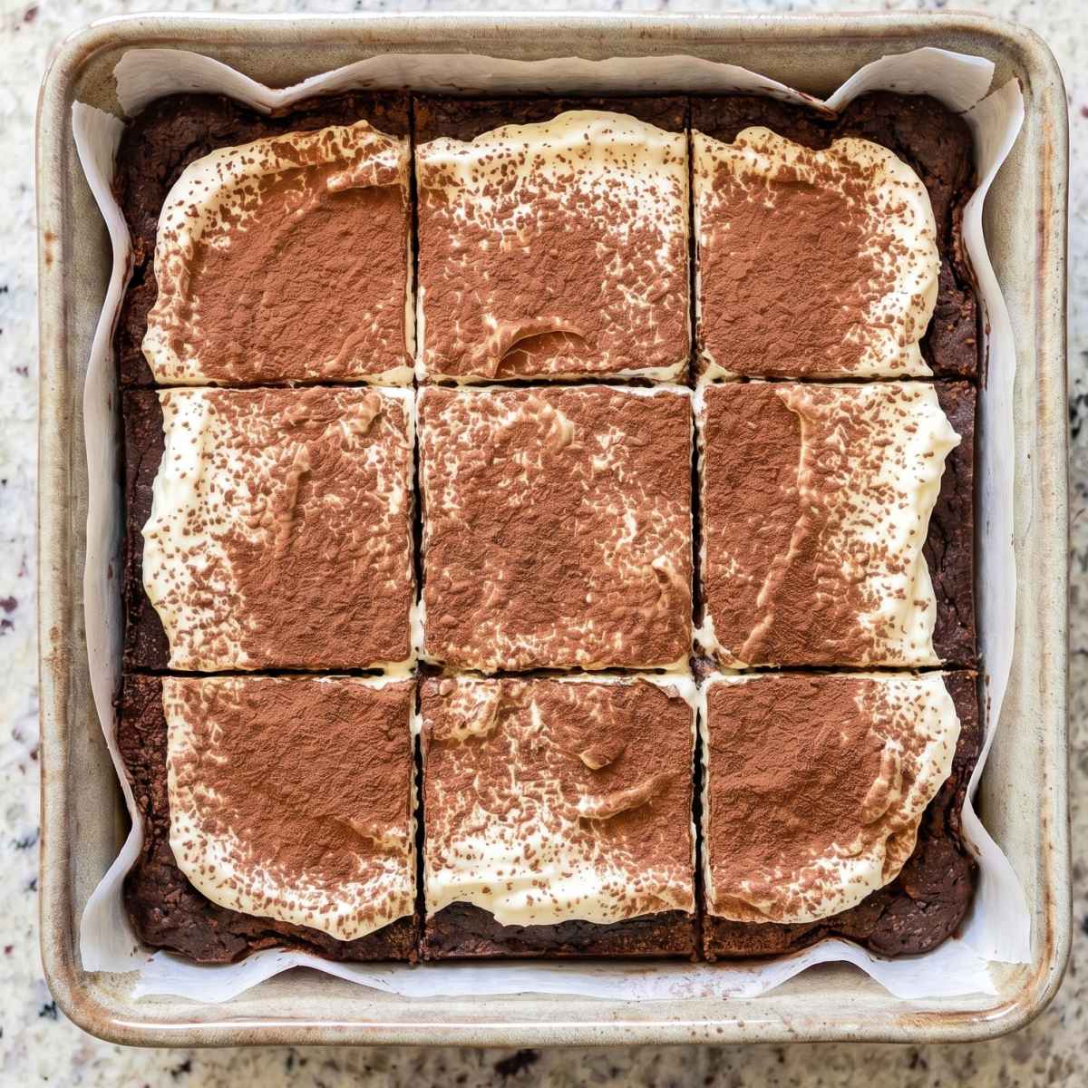 Keto Tiramisu Brownie Bars