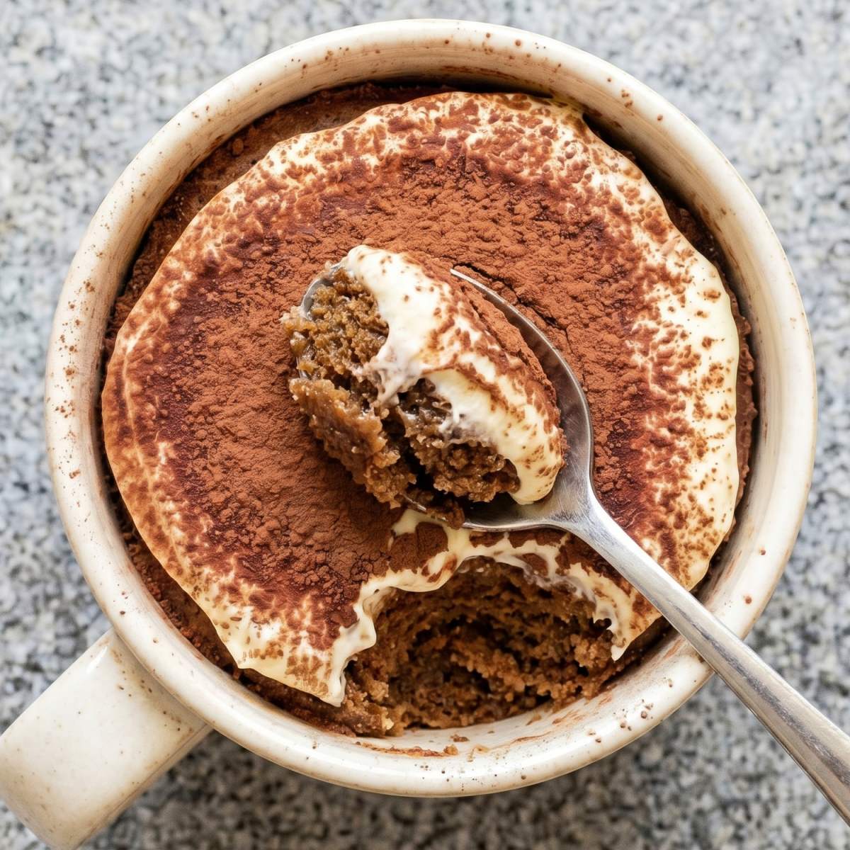 Keto Tiramisu Mug Cake