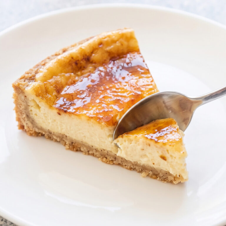 Keto Vanilla Bean Brulee Cheesecake