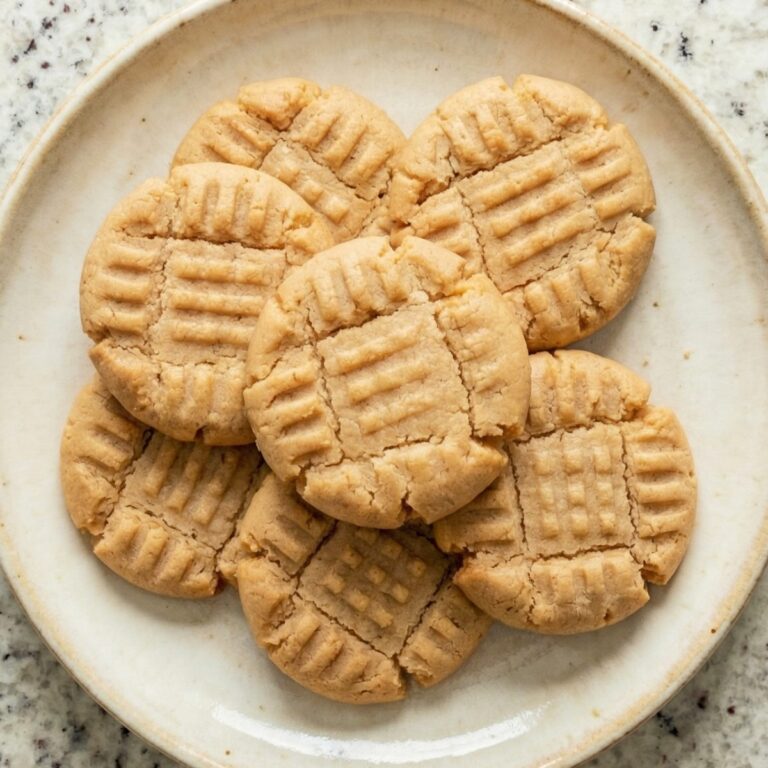 Low Carb 3-Ingredient Peanut Butter Cookies