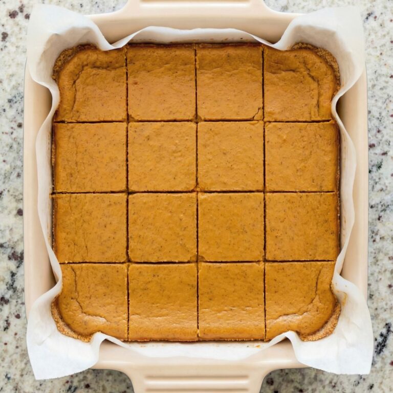 Low Carb Pumpkin Cheesecake Bars