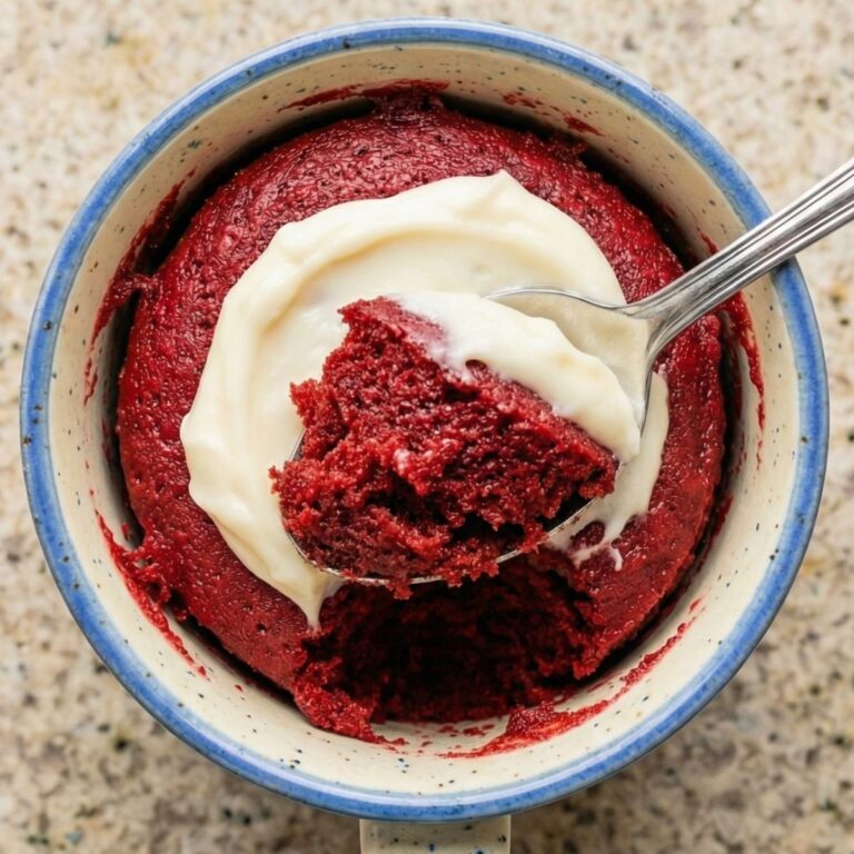 Low Carb Red Velvet Mug Cake