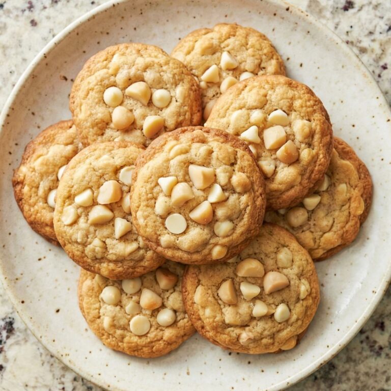 Low Carb White Chocolate Macadamia Cookies